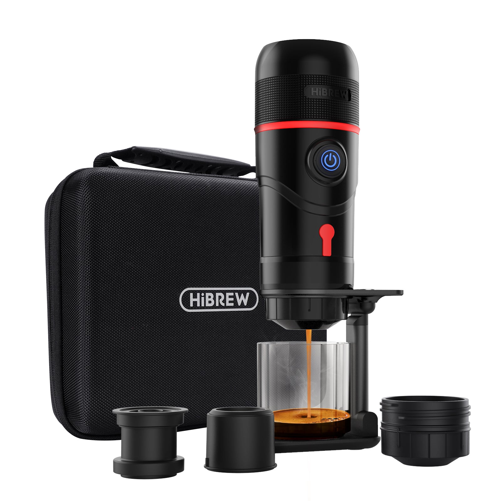 HiBREW H4 Portable Coffee Maker – 3-in-1 Espresso Machine Compatible with Nespresso, Dolce Gusto, and Ground Coffee