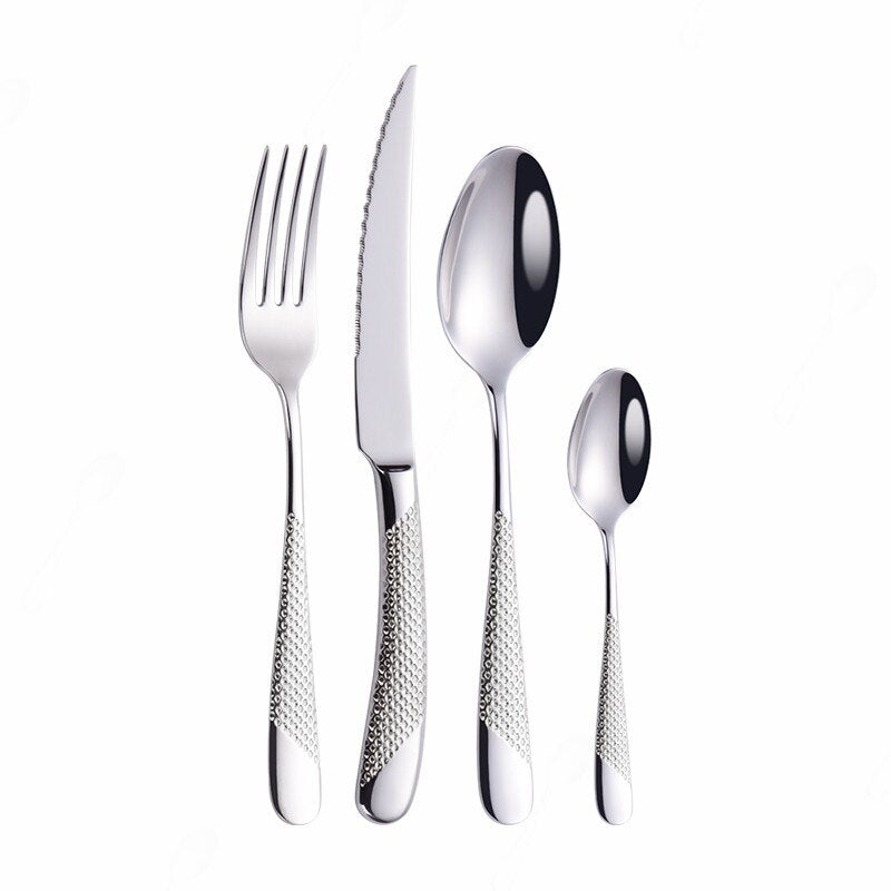 Stainless Steel Golden Tableware Cutlery Set - THE EUPHORIKA