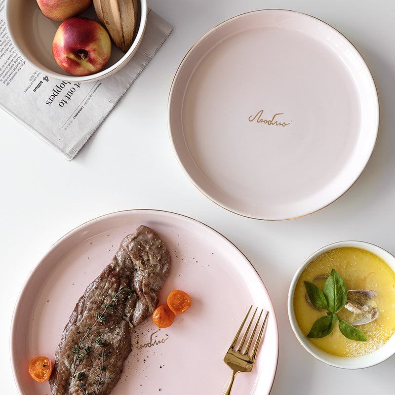 Elegant Ceramic Plates Tableware  Dining Collection - THE EUPHORIKA