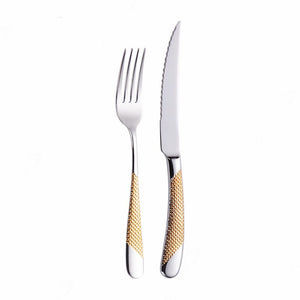 Stainless Steel Golden Tableware Cutlery Set - THE EUPHORIKA