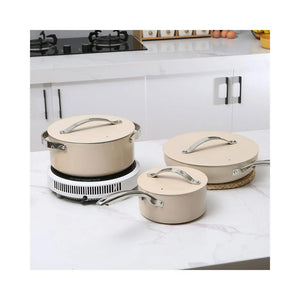 Pressed Aluminum Nonstick Cookware Set cookware set THE EUPHORIKA 