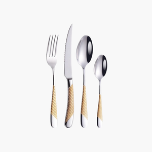 Stainless Steel Golden Tableware Cutlery Set - THE EUPHORIKA