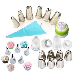 Professional Stainless Steel Icing Tips & Coupler Set - THE EUPHORIKA