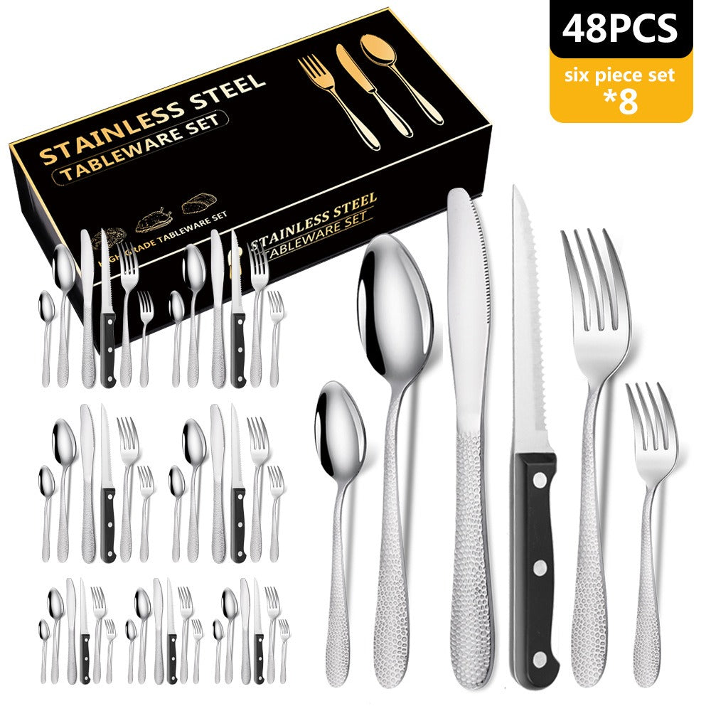 Elegant 48-Piece Stainless Steel Cutlery Set - THE EUPHORIKA