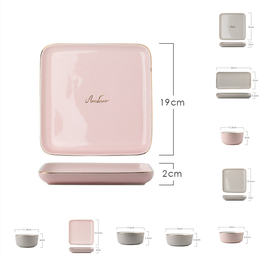 Elegant Ceramic Plates Tableware  Dining Collection - THE EUPHORIKA