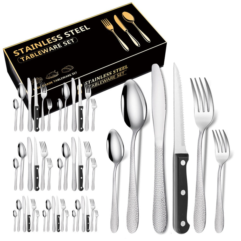 Elegant 48-Piece Stainless Steel Cutlery Set - THE EUPHORIKA