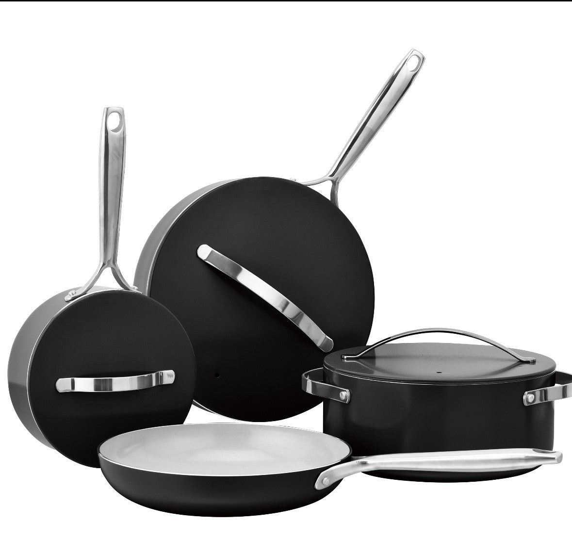 Pressed Aluminum Nonstick Cookware Set cookware set THE EUPHORIKA 