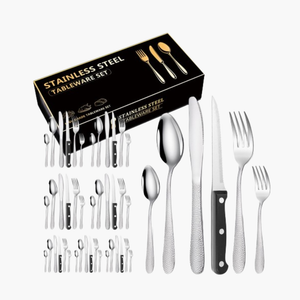 Elegant 48-Piece Stainless Steel Cutlery Set - THE EUPHORIKA