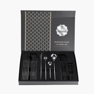 24pcs Stainless Steel Cutlery Set - THE EUPHORIKA