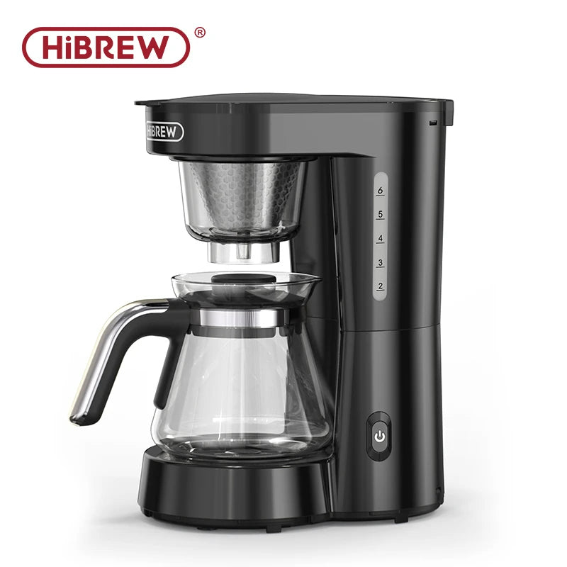 HiBREW H12 Drip Coffee Machine - 750ML Capacity, High-Density Stainless Steel Filter, Automatic Power Shutoff, Perfect for Coffee and Tea Lovers