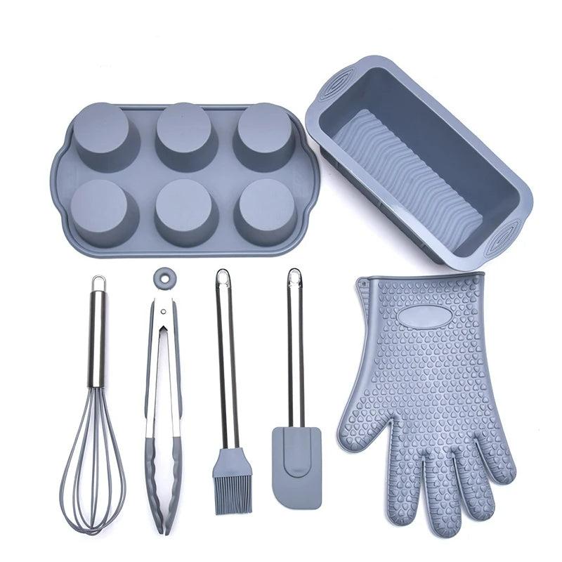 Silicone Kitchen Bakeware and Pastry Tools Set