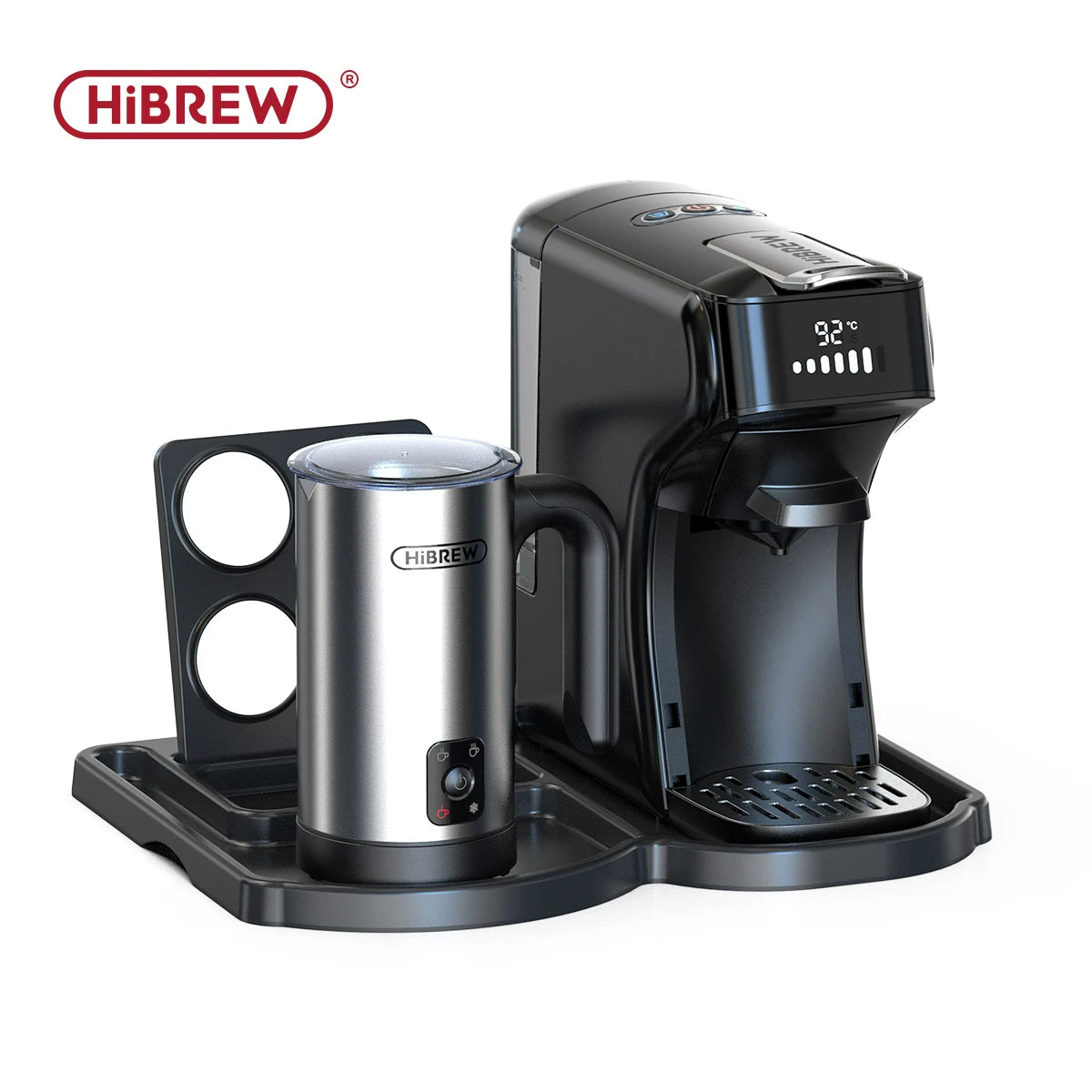 HiBREW H1B 6-in-1 Capsule Coffee Machine - Personalized Coffee Brewing with 19-Bar Pressure & Adjustable Temperature